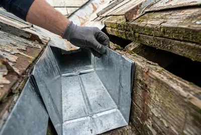 Folded metal liners